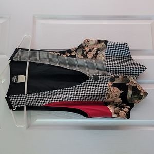 COPY - Vintage Vest flowers patchwork design